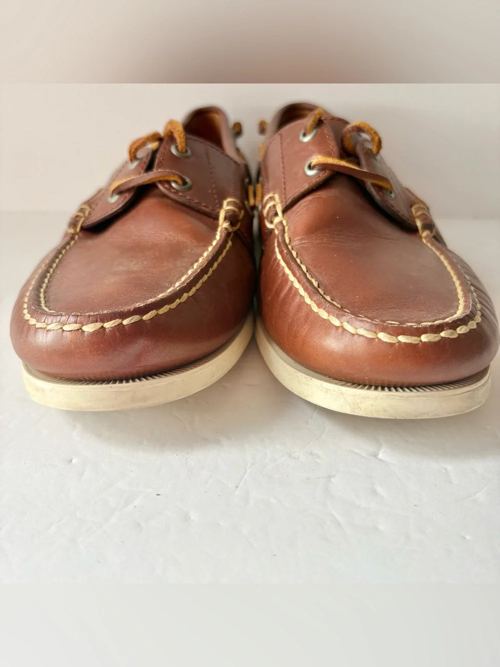 Polo Ralph Lauren Brown Leather Boat Shoes